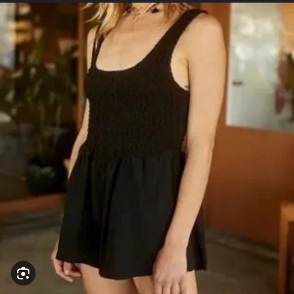 Free People Juliette Romper in black - Picture 2 of 11
